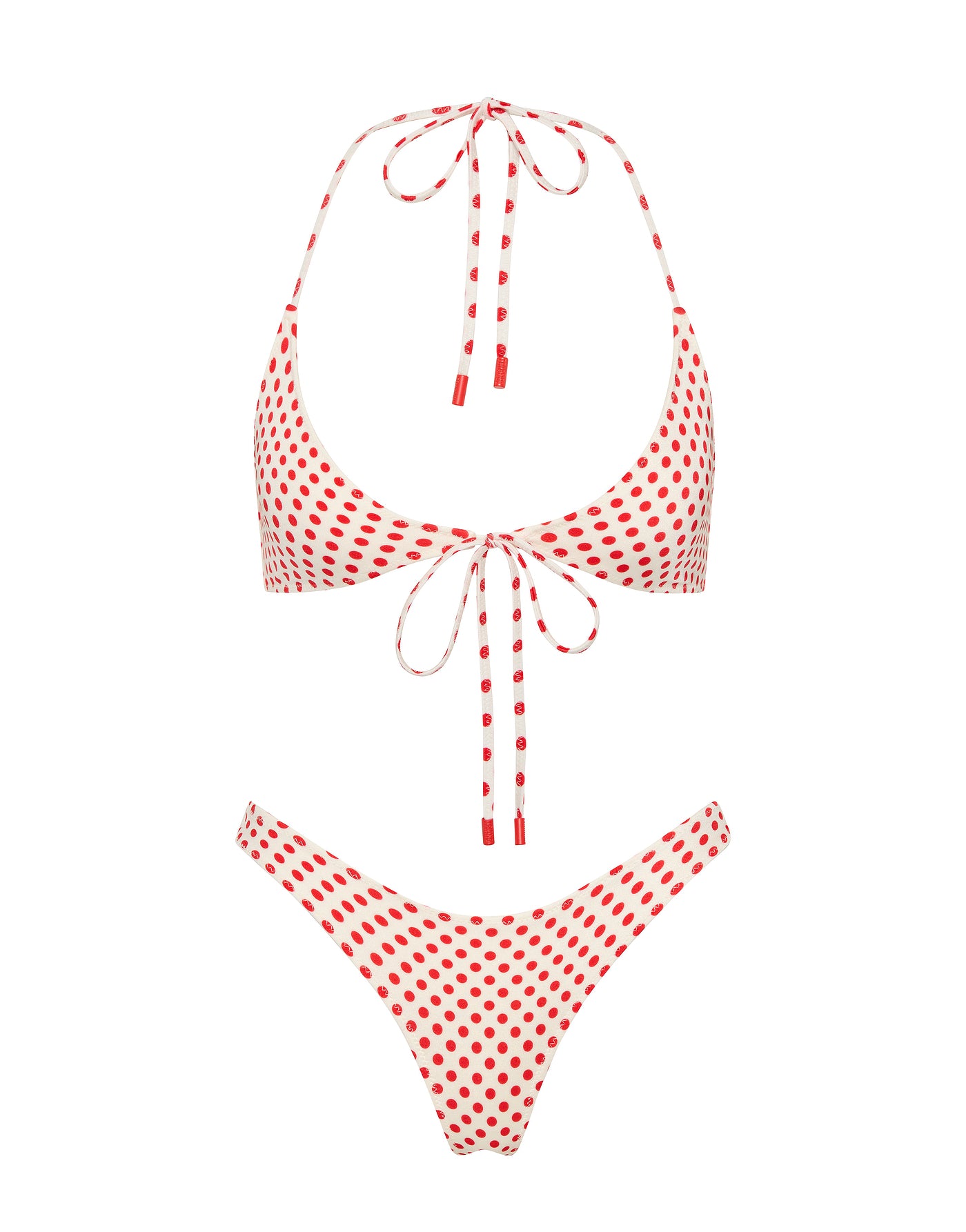 SOFI SCARLETT SPOT Halter Bikini Set