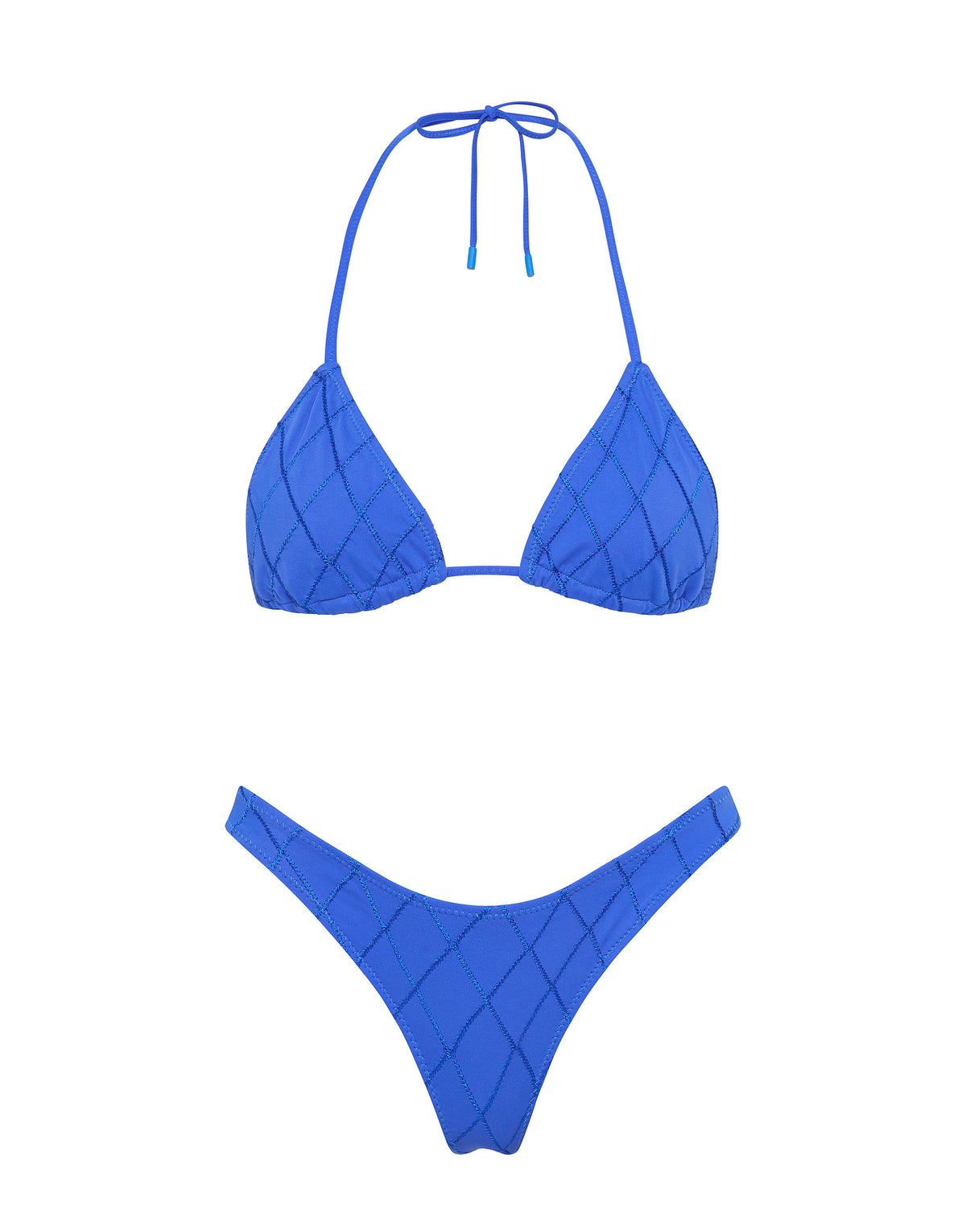 VINCA - BANC Blue Triangle Bikini Set