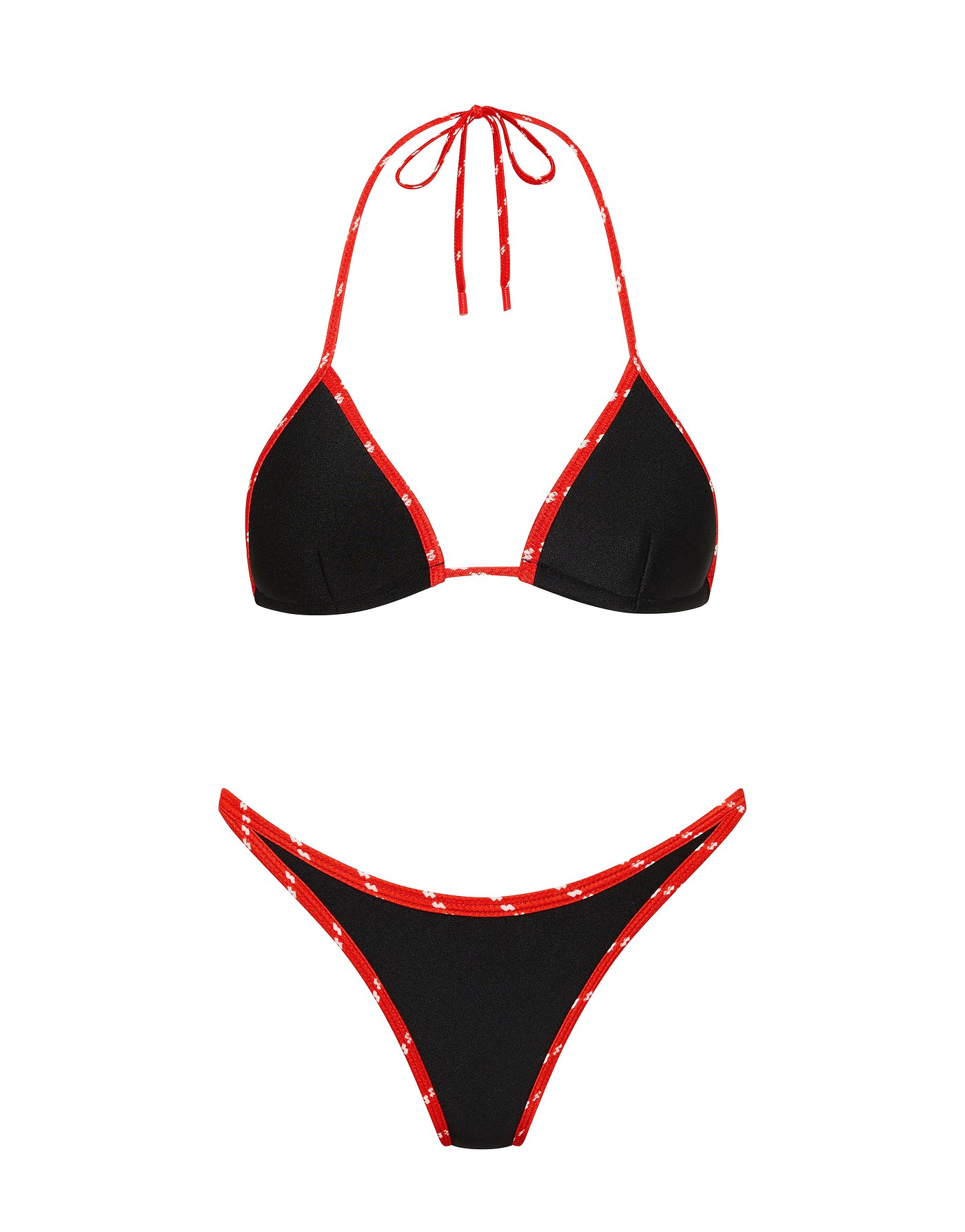 VINCA BOSSA Neoprene Triangle Bikini Set