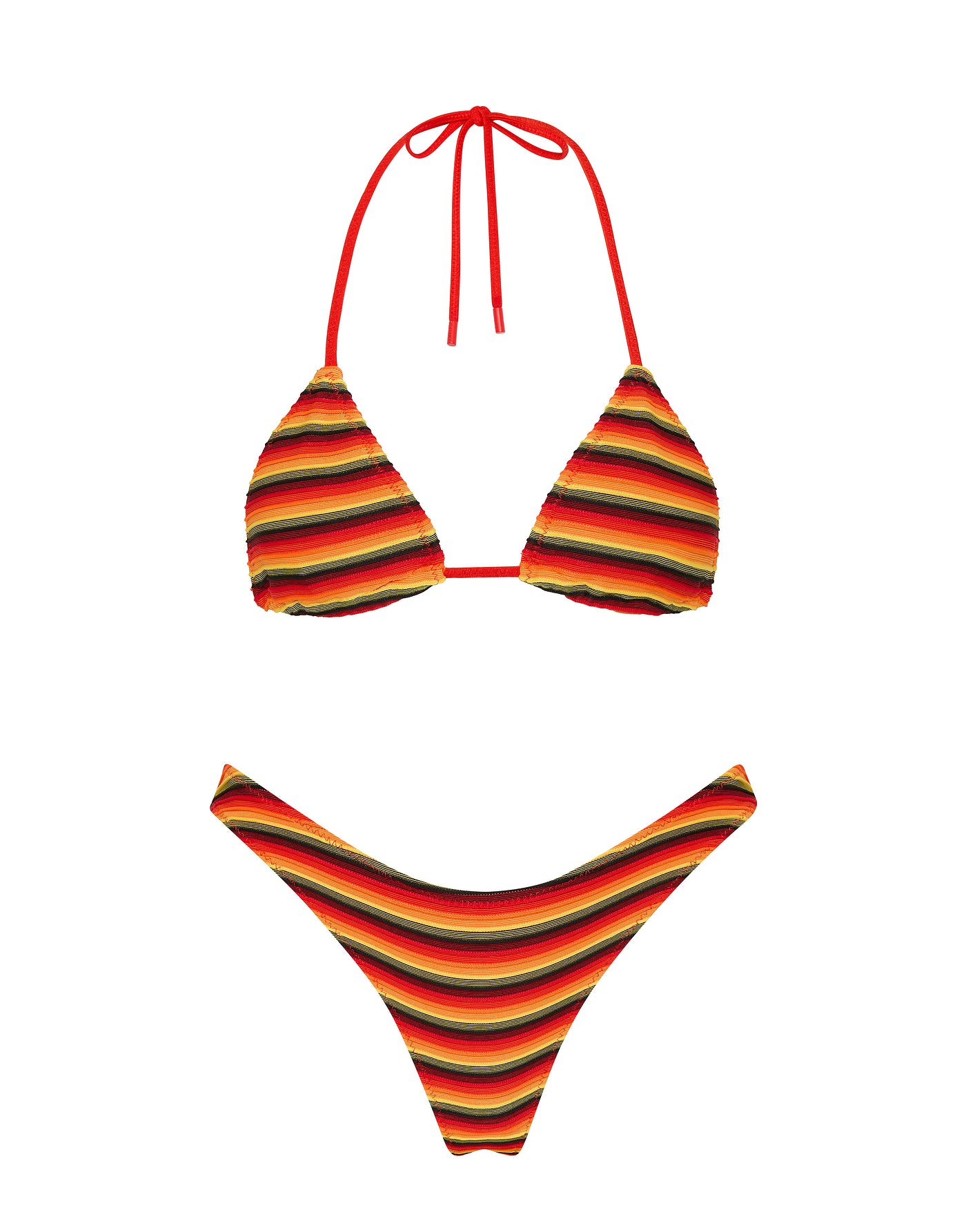 VINCA - HORIZON Stripe Triangle Bikini Set