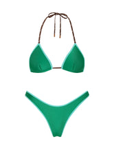 VINCA JADED GREEN Neoprene Triangle Bikini Set