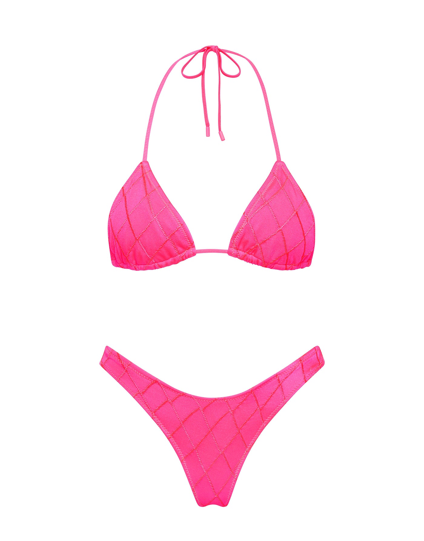 VINCA MENDE Pink Triangle Bikini Set