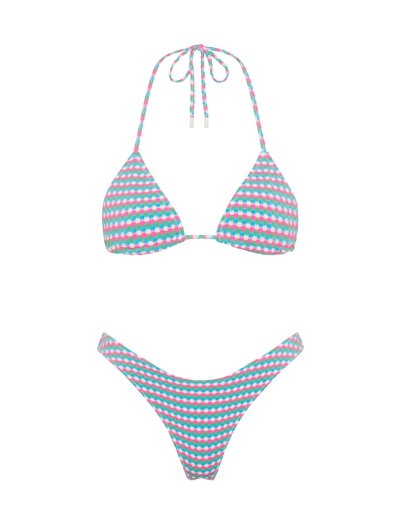 VINCA MULBERRY Purple Triangle Bikini Set