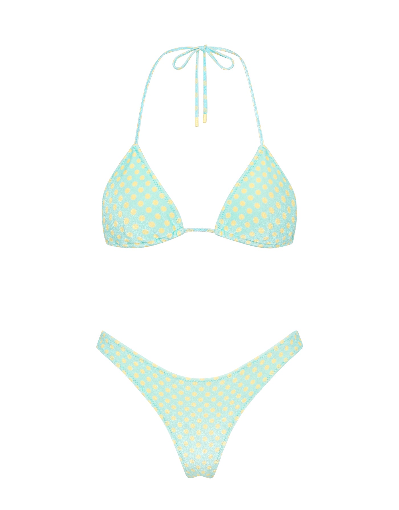 VINCA SUN SPRINKLE Polka Dot Triangle Bikini Set