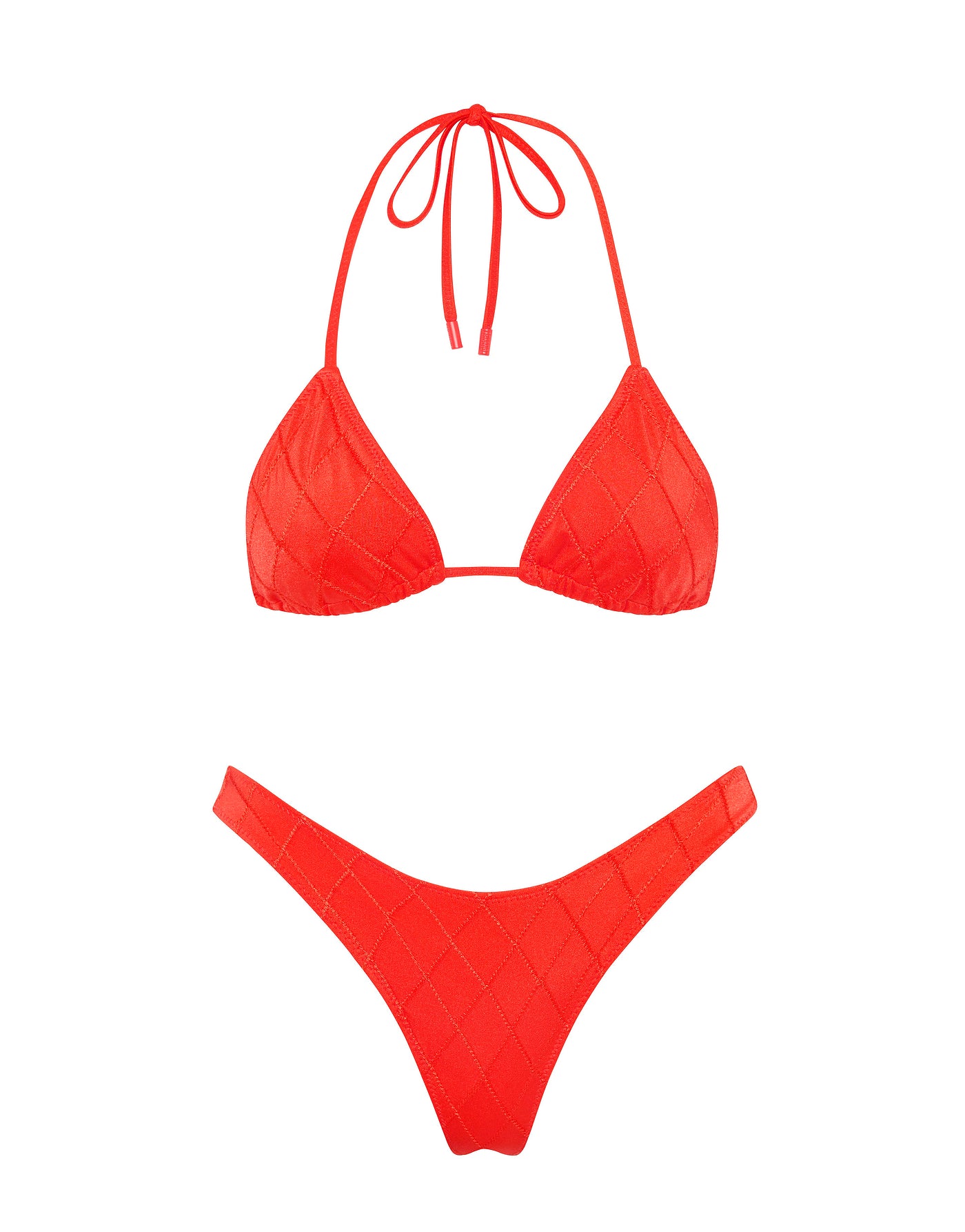 VINCA VISS Red Triangle Bikini Set