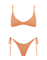 MAIA GARA Textured Scoop Bikini Set