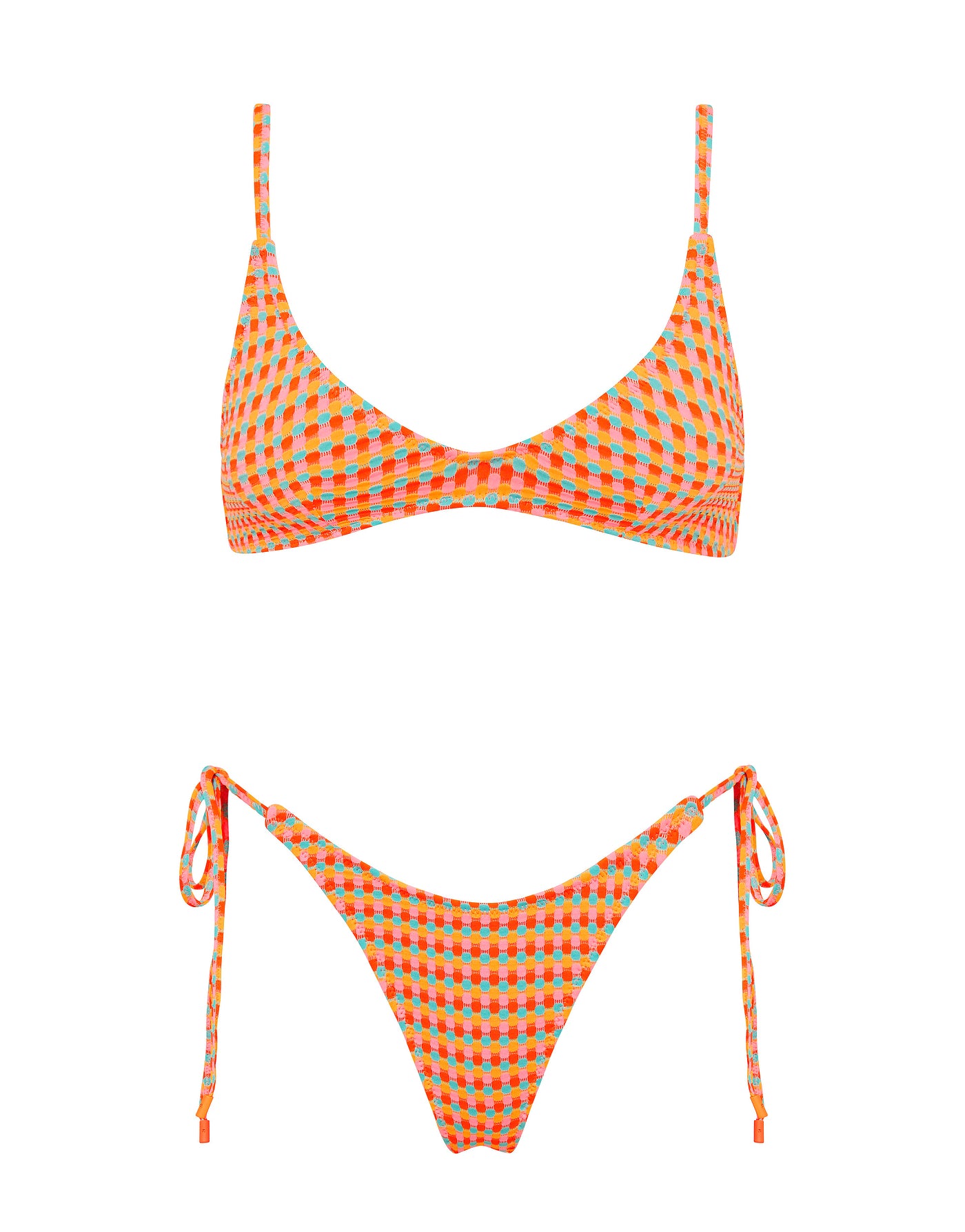 MAIA GARA Textured Scoop Bikini Set