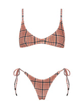 MAIA JAM VELVET CHECK Crop Bikini Set