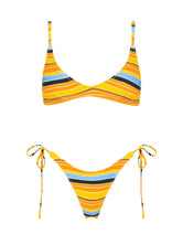 MAIA TORE Stripe Scoop Bikini Set