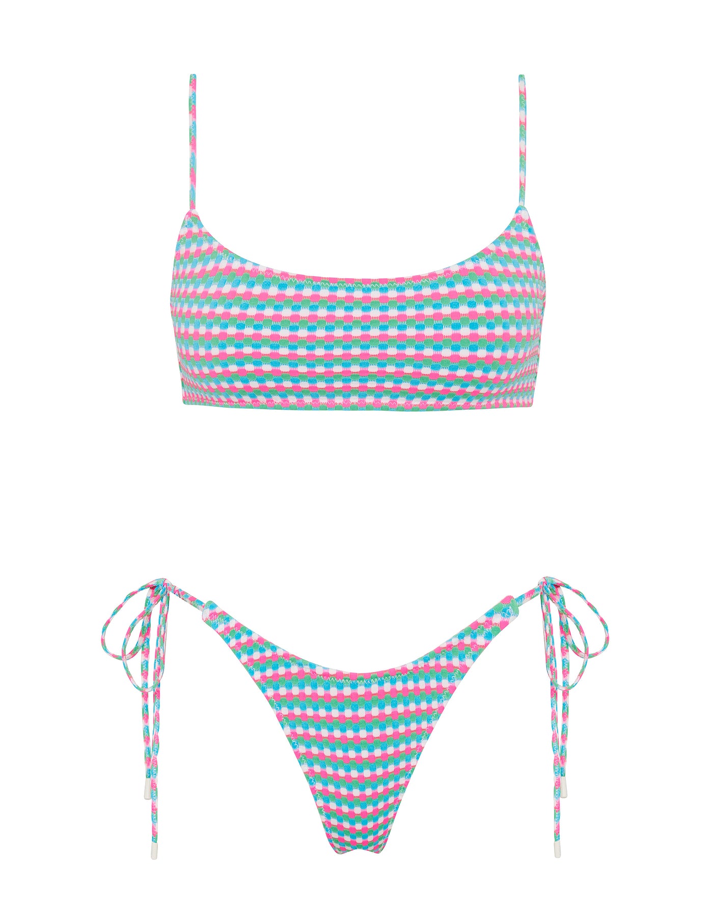 MICA MULBERRY Purple Crop Bikini Set