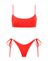 MICA VISS Red Crop Bikini Set