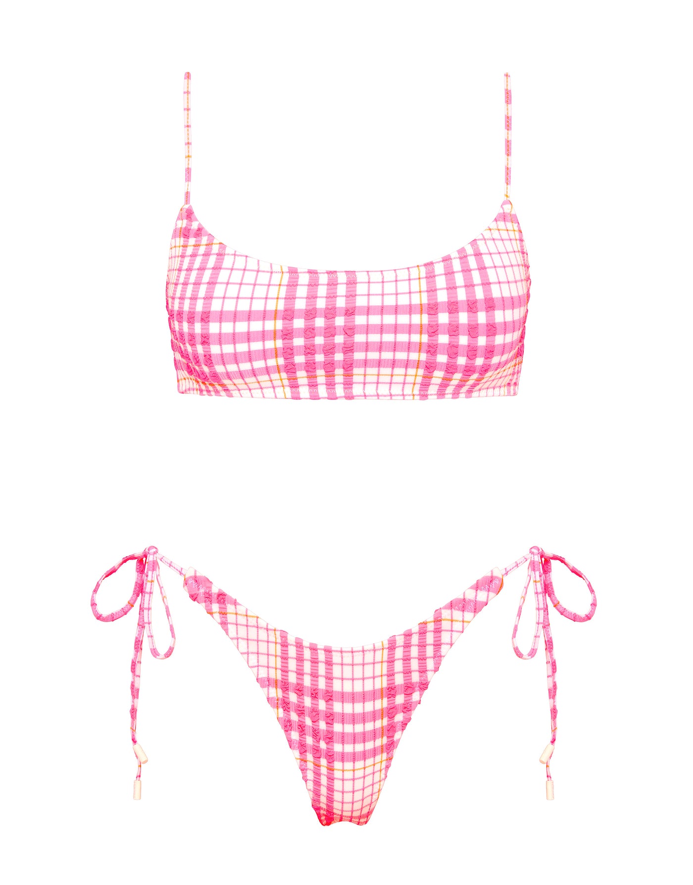 MICA PETALI Pink Scoop Bikini Set