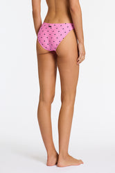 STELL CASSI Pink Heart Scoop Bikini Set