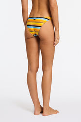 DARA TORE Stripe Triangle Bikini Set