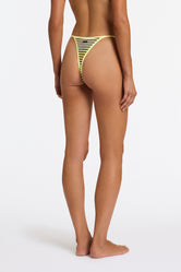 ESTE BUTTER CROCHET STRIPE Crop Bikini Set