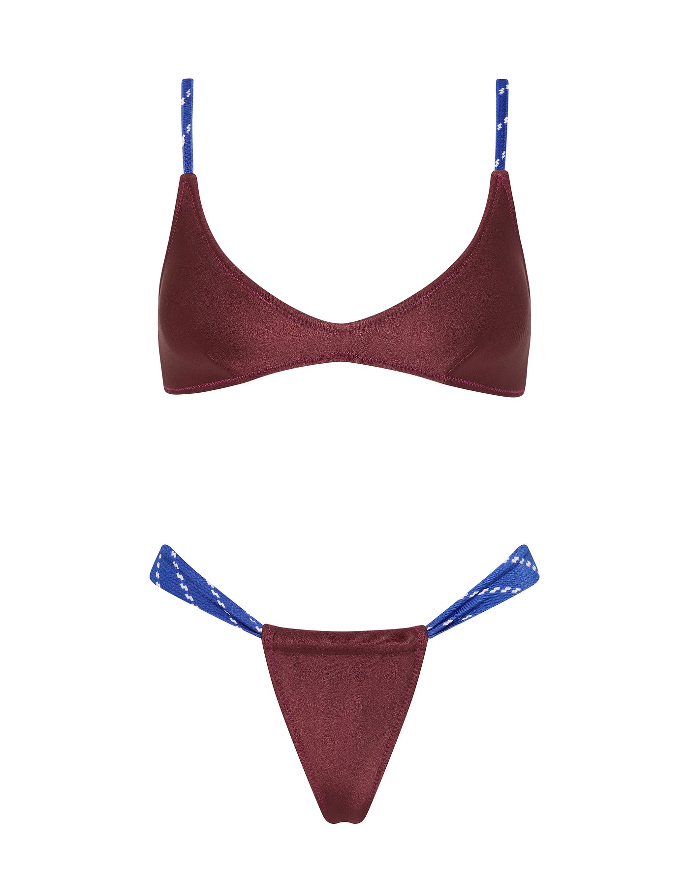 MAIA FARO Neoprene Crop Bikini Set