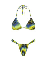 VINCA INK CONFETTI Textured Triangle Bikini Set