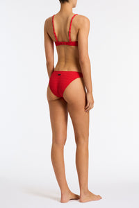 MAIA - MATO Red Terry Towelling Scoop Bikini Set