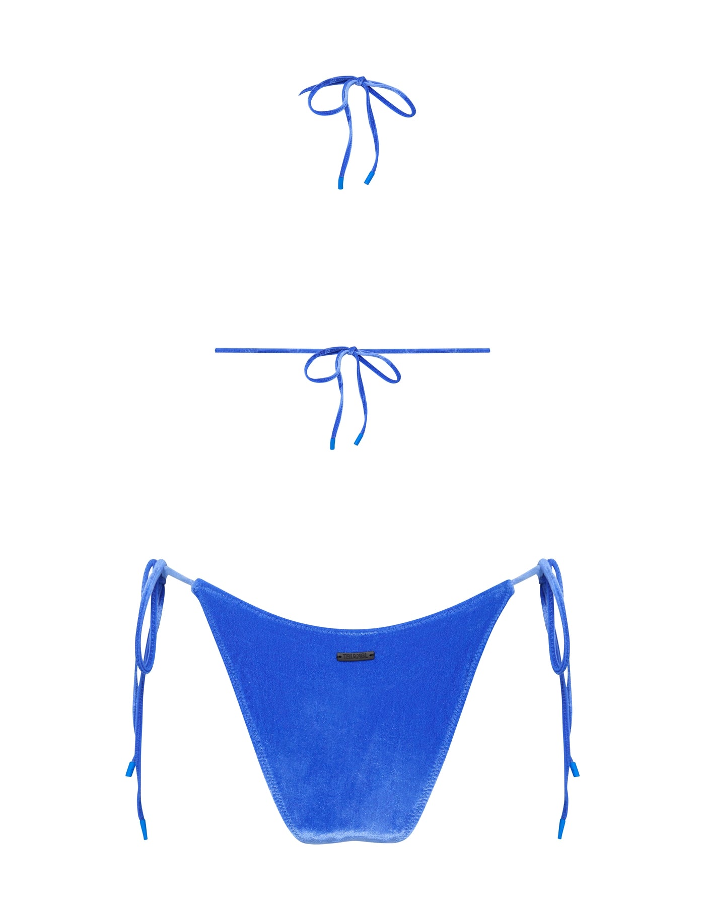 Triangl Vinca Arizona Leaves Neoprene Bikini Two Piece Size Large Blue  White Bag