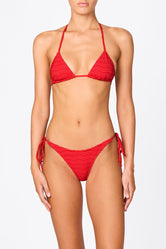 Vinca Mato Triangl Red Textured Bikini